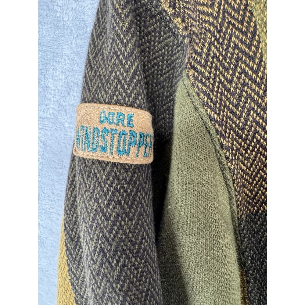 Gore Wind Stopper The Cliffs Golf Club Plaid Lined Crewneck Sweater Vintage READ